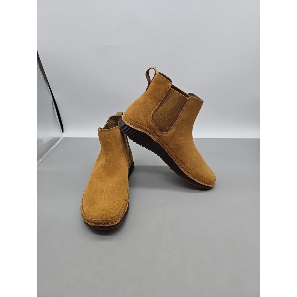 Chaco Paonia Chelsea Women's Size 8 Brown Suede Pull On Casual Ankle Boots New